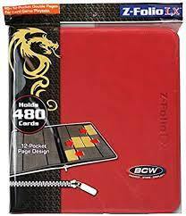 Portfolio 12-Pocket Zippered LX-Red